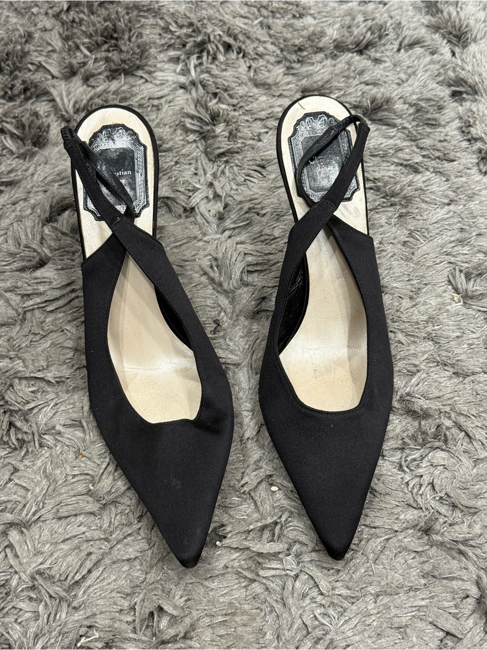 Dior Women’s Black Slingback Heels